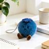 Simulation Blueberry Blueberry Plush Keychain Soft Blueberry Plush Bag Charm  Bag Decor