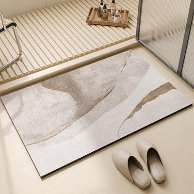 Tapis de bain antidérapant en terre de diatomée Tapis de bain doux et sûr Séchage rapide et super absorbant Tapis tissé rectangulaire