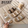 Choice Best-selling Girls' Bow Princess Sandals, Comfortable Summer New Children's Fashion Soft-soled Beach Shoes