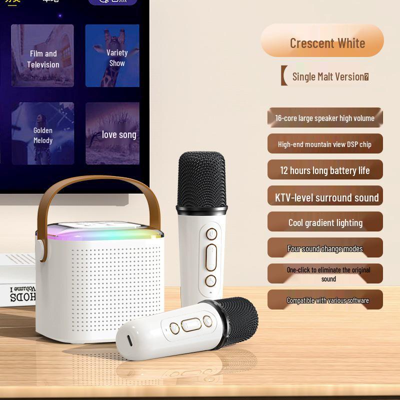 Y1 Bluetooth Wireless Children's Home KTV Microphone Speaker Set