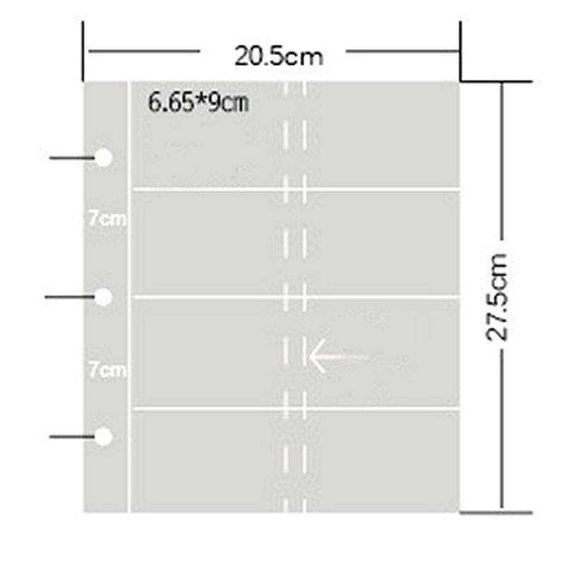 25Pages 1 2 3 4 8 Pockets Po Album Cards Page For Magical Currency Ticket Collection Board Game Cards Star Post Card