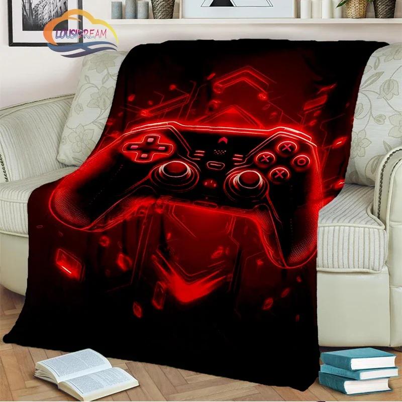 Game Blanket Pad S  Controller Soft and Comfortable  Sofa Bed Bedroom Decoration  Gamer Gift