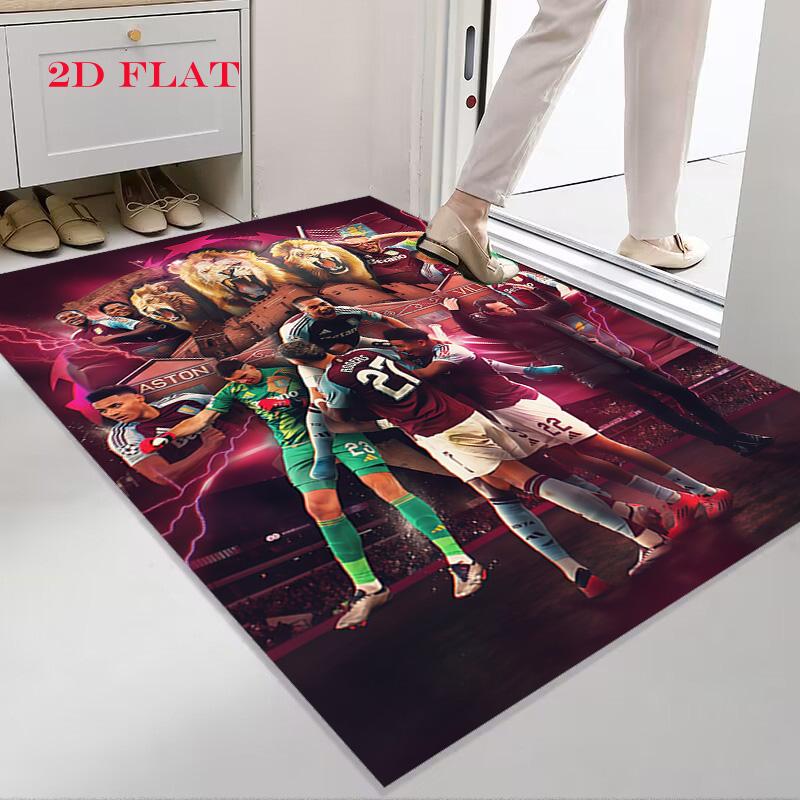 Aston Villa Carpet Rug for Living Room Bedroom Home Sofa Decoration,Kids Play Nonslip Floor Mat