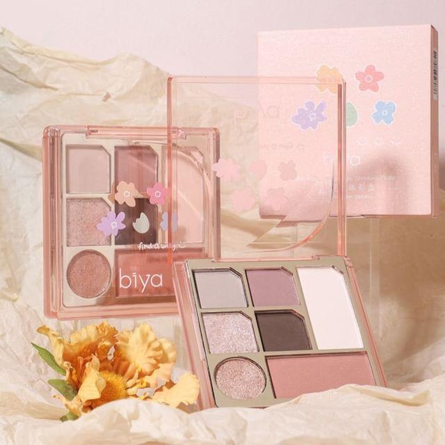biya - Pink Mist Garden Eyeshadow Palette - 3 Types 103# Sweet Cool Millennium - 10g