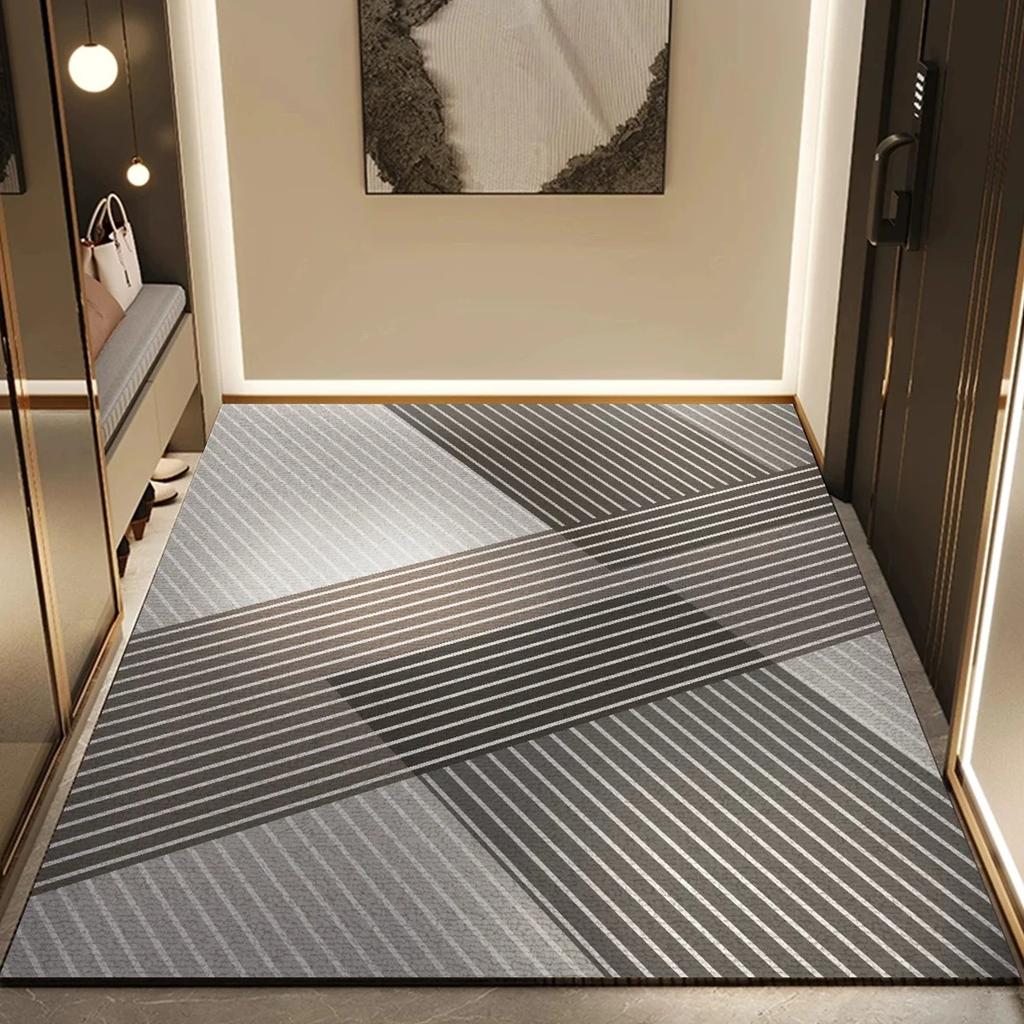 Modern Minimalism Entry Door Mat Anti-slip Hallway Carpet Welcome Rug Dirt Trapping Washable Rugs Entrance Doormat Home Decorate