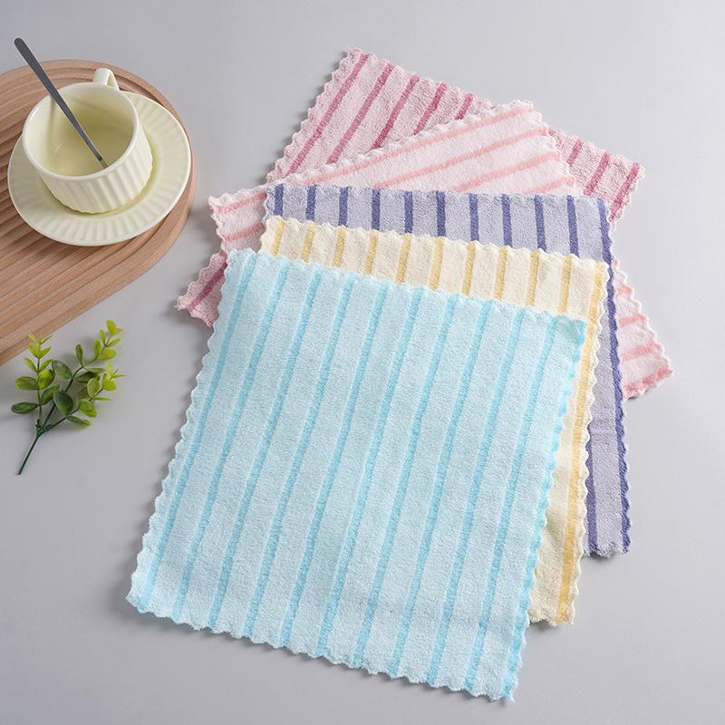 All Cotton Kitchen Cleaning Cloth Set 5PCS Super Absorbent Dish Towels for Restaurant Use Durable Material