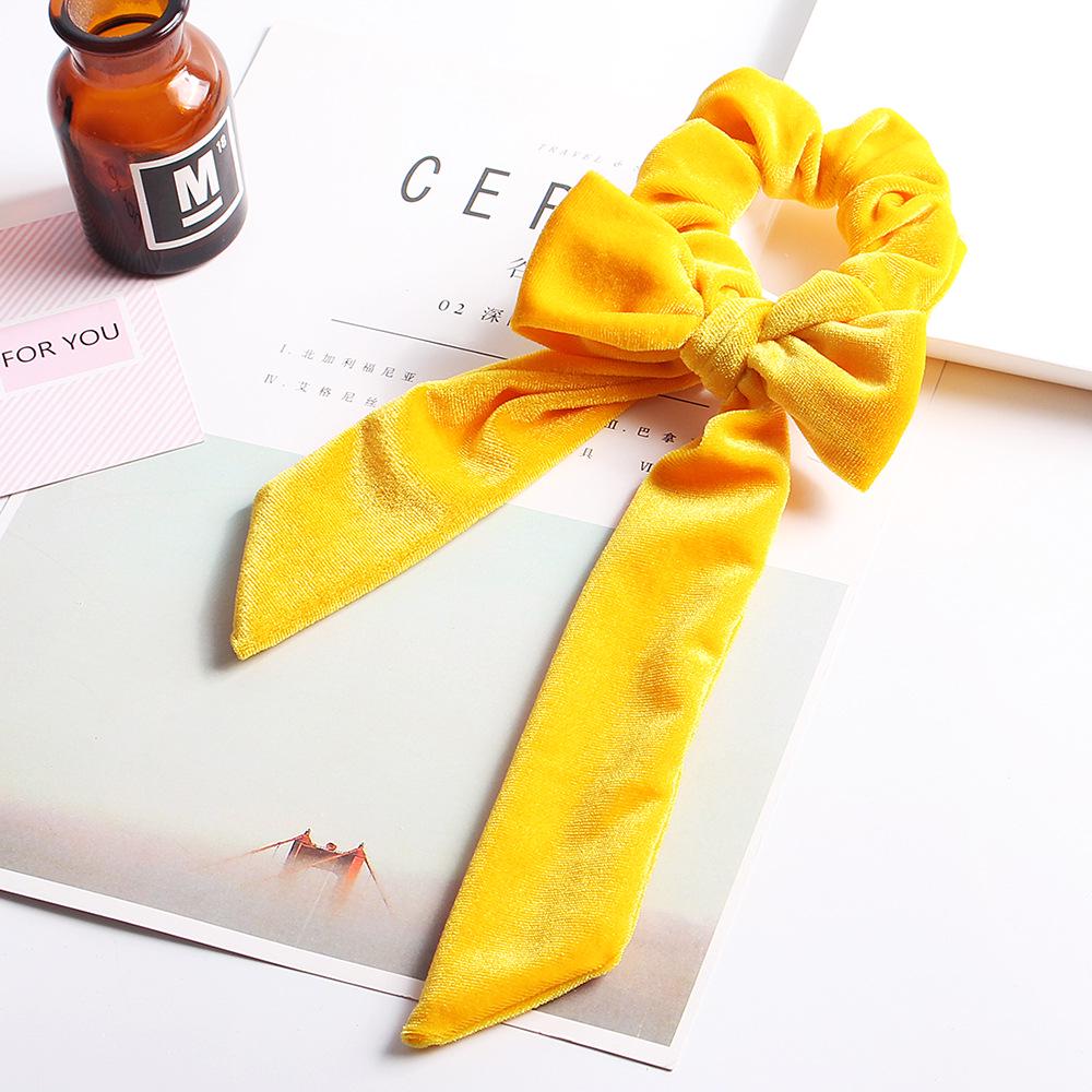Elegant Velvet Hair Ring Scrunchie Women Girls Elastic Hair Rubber Bands Gum Accessories Tie Hair Rope Ponytail Holder Headdress