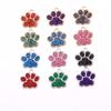 Glitter Drip Oil Cat & Dog Paw Pendant Necklace - 2 Styles, 6 Colors, 16x17mm