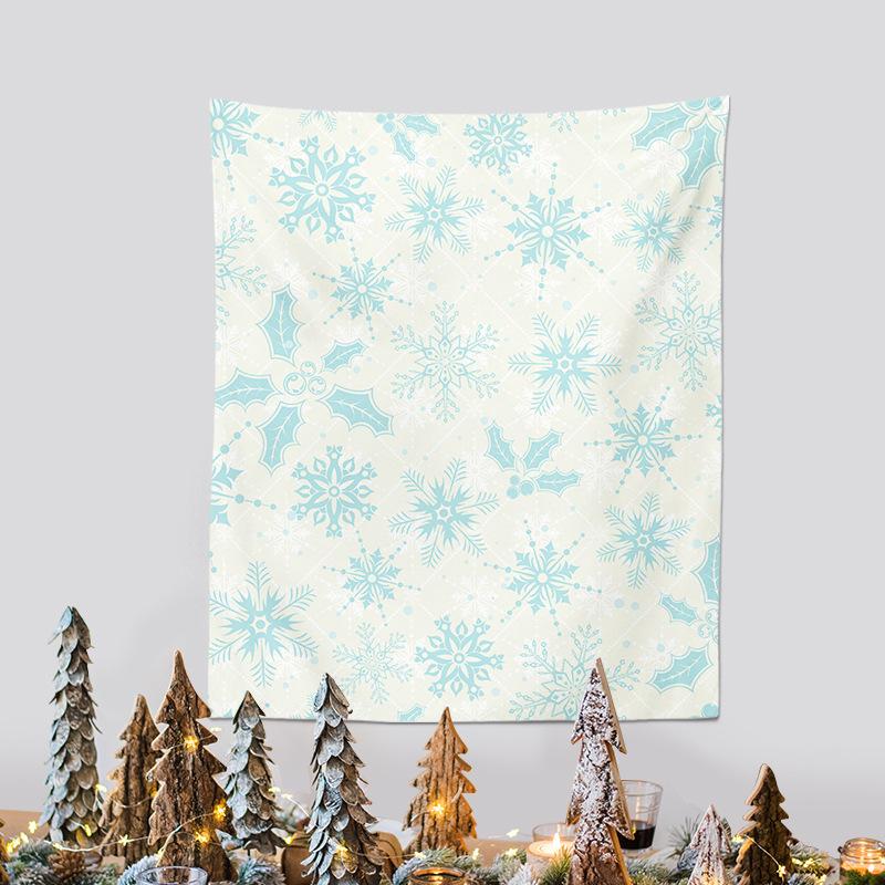 Christmas Tapestry Cross-border New Christmas Party Hanging Cloth Santa Claus Background Fabric