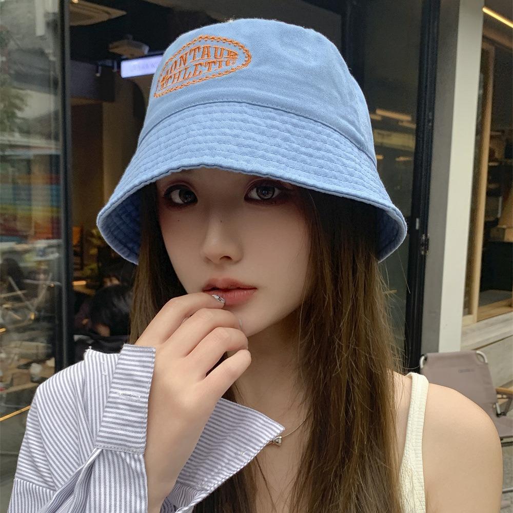 Neuer bestickter Eimerhut Damen Freizeit Vielseitig Waschbeckenhut Reisevisier