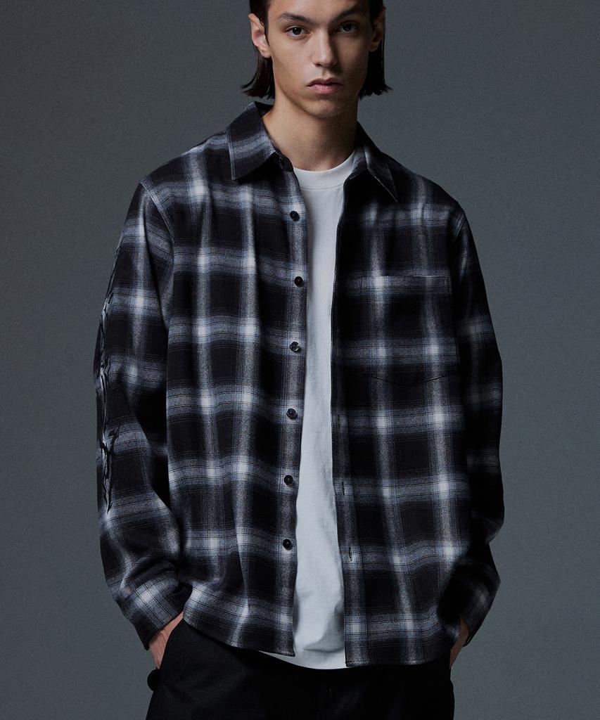 NOT4NERD N4Nd Offshoot Flannel Shirt - Black