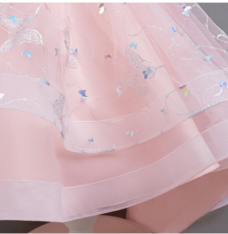 Vestito da Principessa Bambina Zi Xia per Età 2-3: Gonna in Rete, Abito da Sposa e da Sera