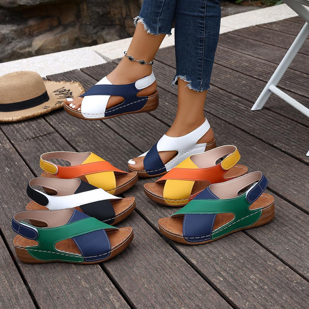 Fashion Women Platform Sandals Casual Beach Sandals Summer 2025 New Mix Color Sandals Luxury Designer Shoes for Women Sandalias De Mujer