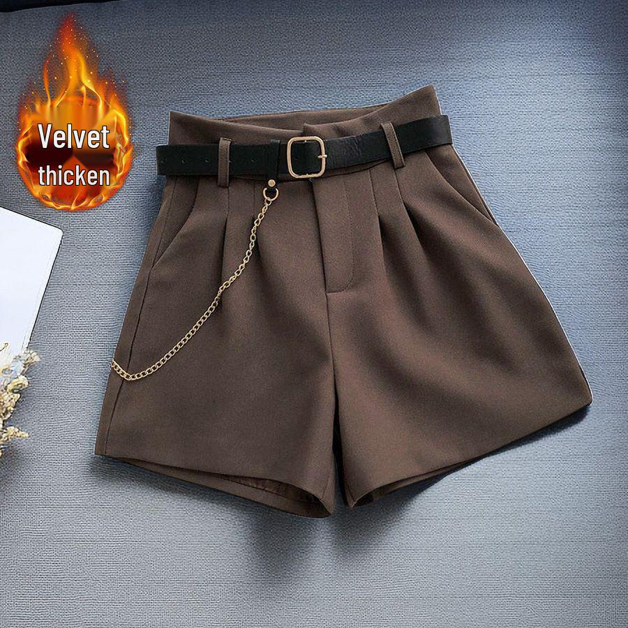 Women's Summer 2026 Korean Style High-Waisted A-Line Bootcut Shorts