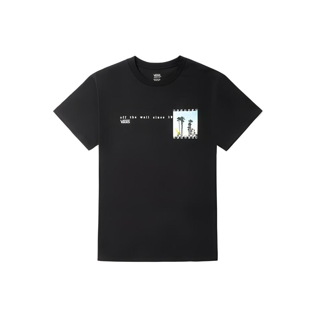 Vans Tee Ss Casual Comfortable Soft Versatile Short Sleeve Regular T-Shirt Women Tops Black VN0A54LKBLK