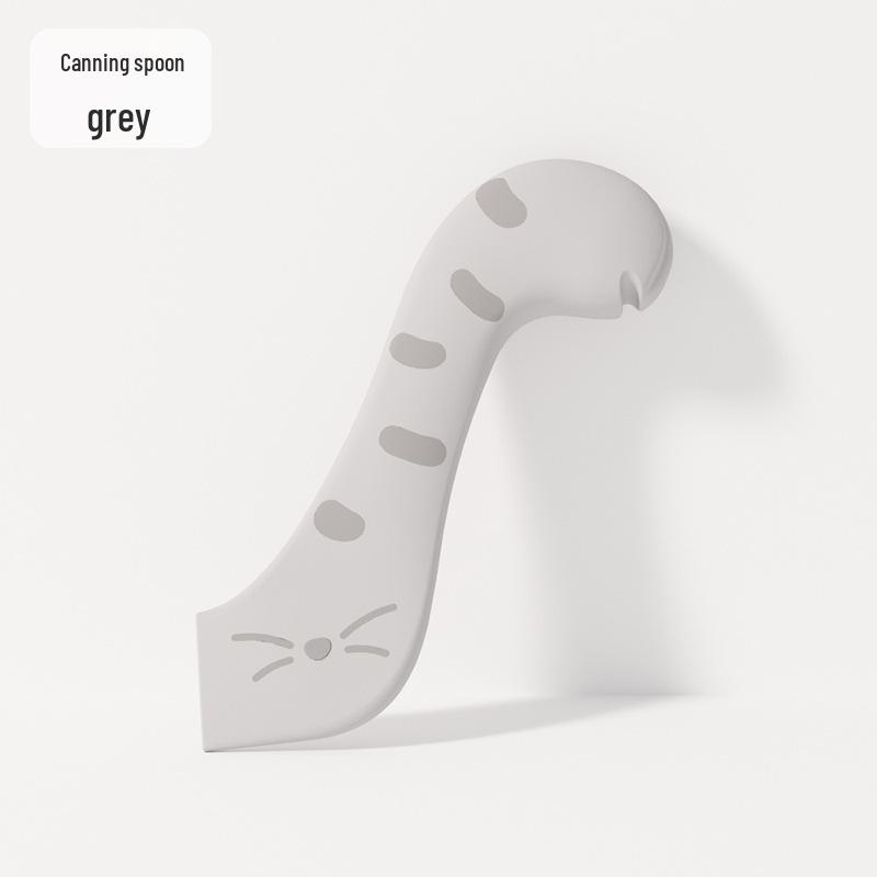 Big Face Cat Canned Food Spoon & Sealing Lid with Can Opener - Pet Supplies