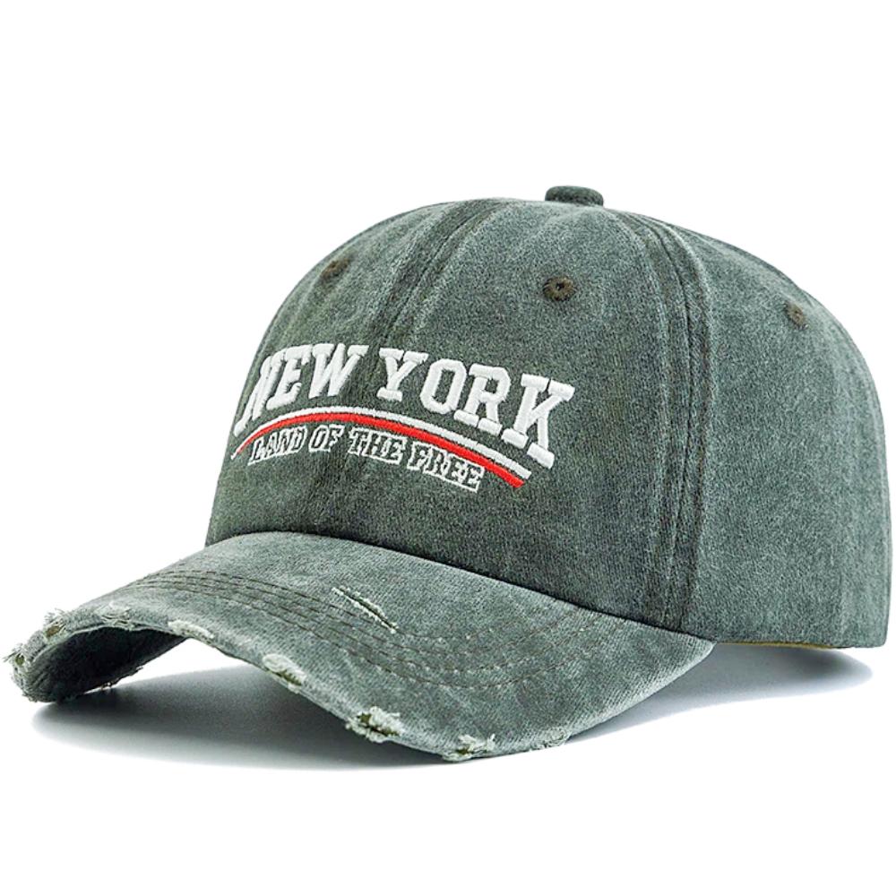 New Unisex Vintage Washed Cotton Cap New York Embroidered Baseball Cap For Men & Women Retro Streetwear Outdoor Dad Hats