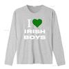 I Heart Irish Boys T Shirt Love Trendy Y2K St Patricks Day Lucky Slogan vintage Washed Soft Slightly Casual designer clothes