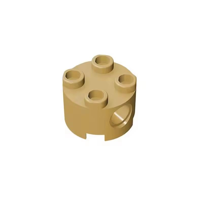 

Non-Toxic 10Pcs Puzzle Particle 17485 Round 2X2 Building Block Kit High-Tech Pin Holes Bricks Idea Toy Birthday Kid Gift Dropshipping 10PCS