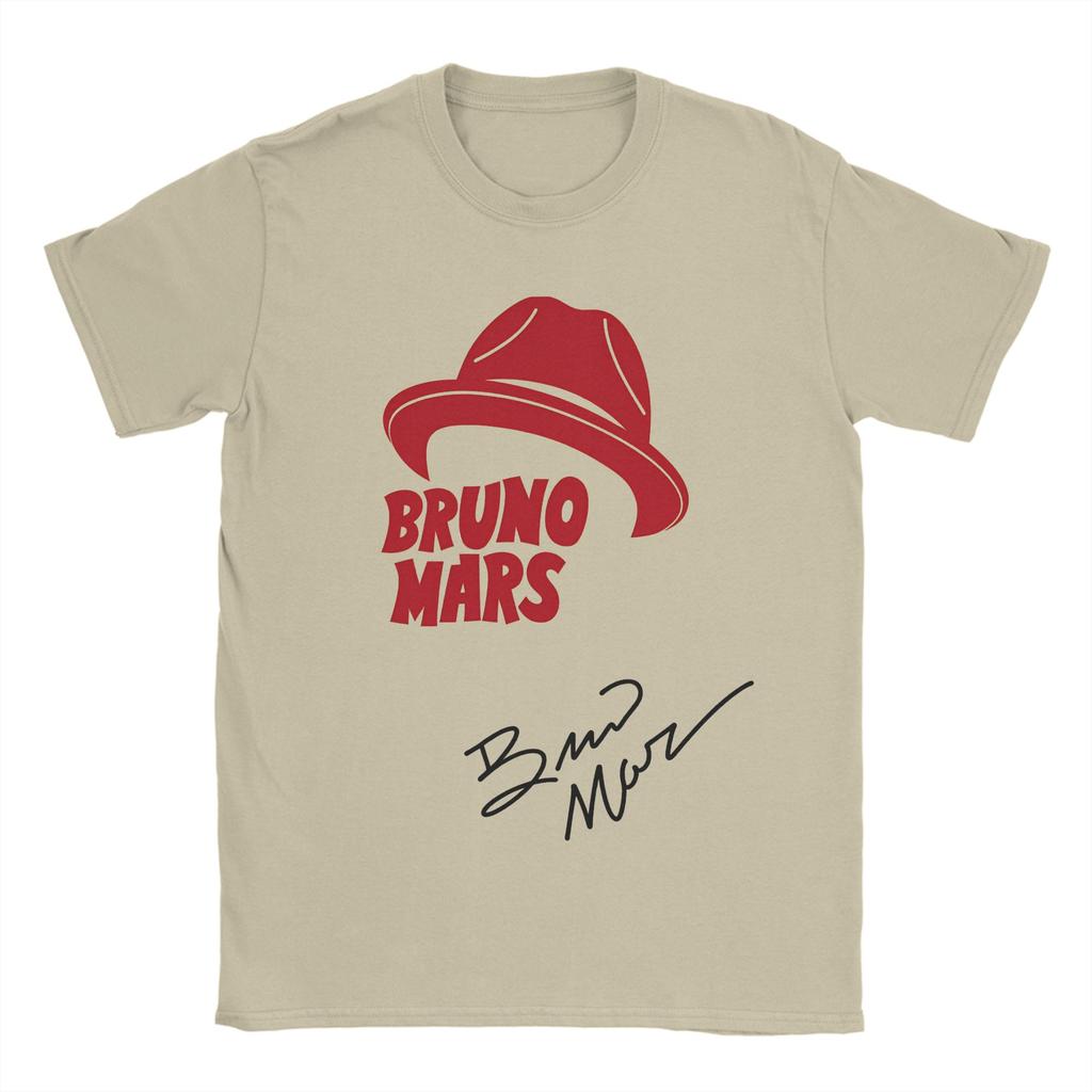 Bruno Mars The Romantic Tour 2026 100 Cotton TShirt For Men Summer Vintage TShirts ONeck Hippie Tees Oversized Wholesale Tops
