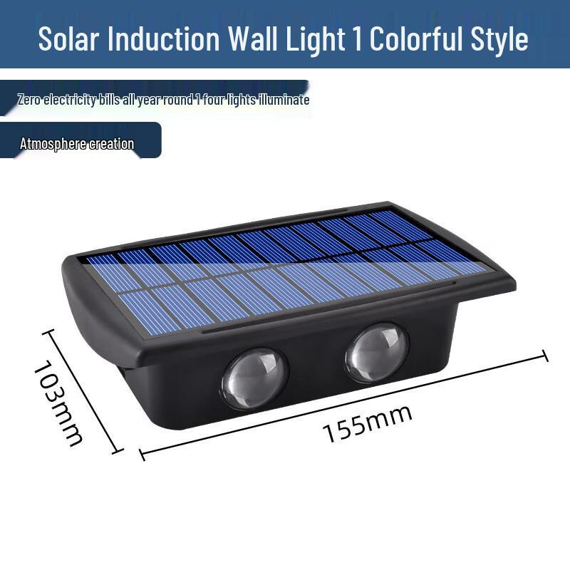 

Liangtu Solar Motion Sensor LED Outdoor Wall Light XF7718 (Colorful, 2-Pack)