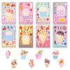 8/16Sheets Cartoon Ice Cream Cake DIY Make A Face Stickers Puzzle Toys Kids Birthday Party Favors Pinata Fillers Gift for Guests