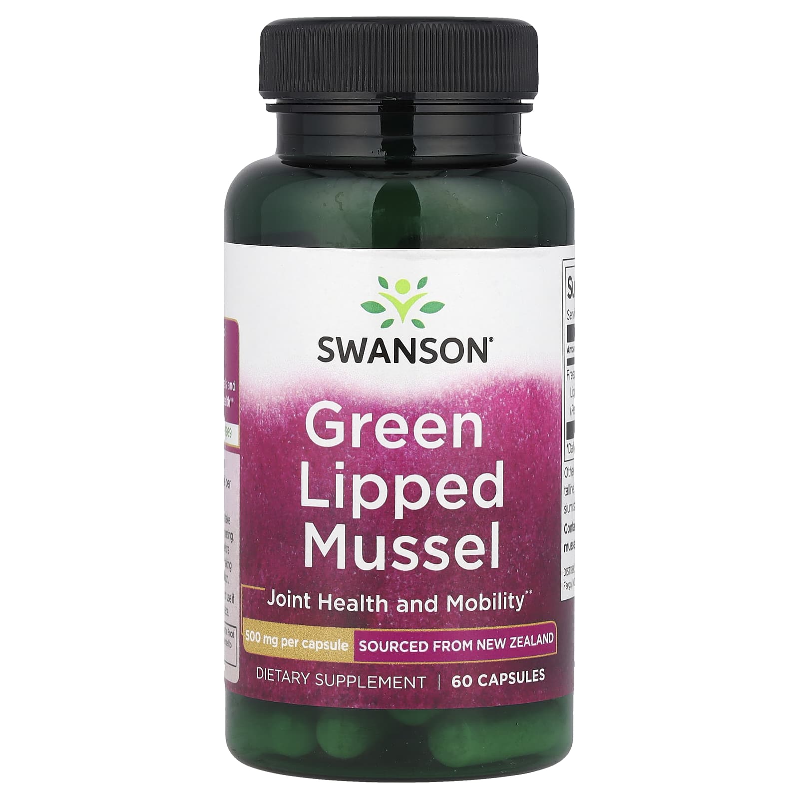 

Green Lipped Mussel, 500Mg, 60 Capsules