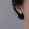925 Silver Butterfly Earrings for Women Girls Fashion Jewelry Gift Trendy Accessories