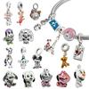 Charm Beads, Alice In Wonderland Cheshire Cat & Frozen Olaf Charm,Fit Pendant Bracelet Women Jewelry Gift.