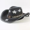 Popular Western Cowboy Straw Hat Men's and Women's Fashion Shade Straw Hat Classic Outdoor Western Cowboy Hat