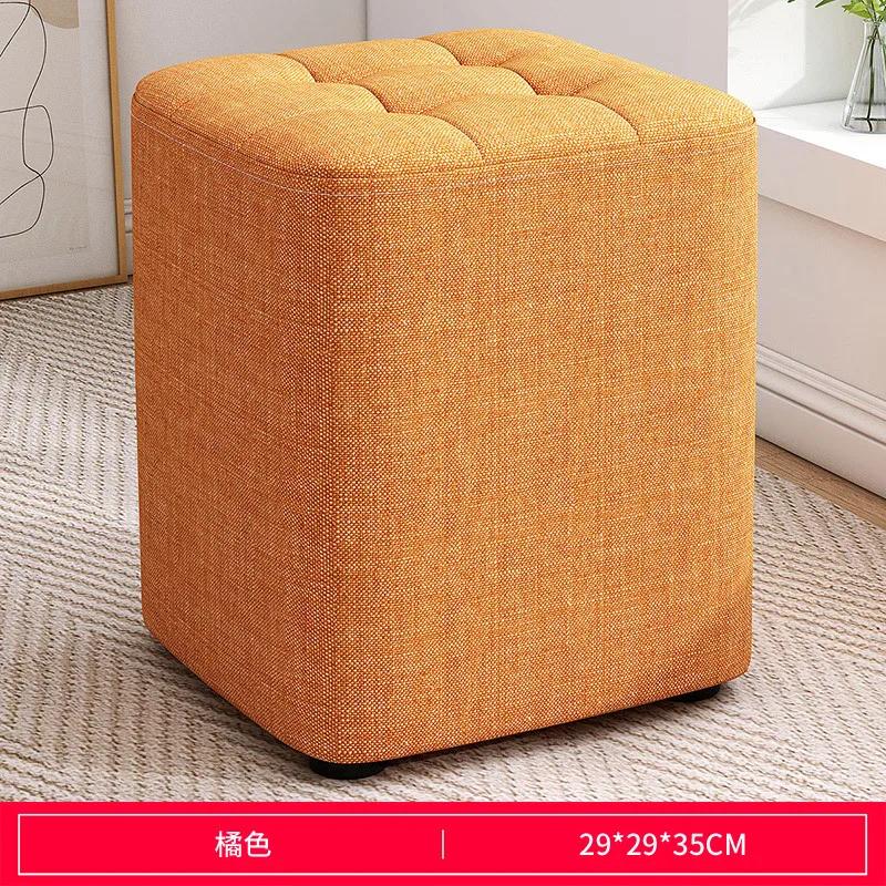 Domácí látová stolička Stolička na přezouvání bot ve vstupní hale Noha Stolička k pohovce Podnožka Obývací pokoj Malá lavice Stolek