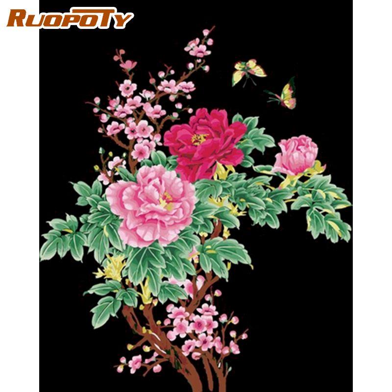 

Ruopoty бескаркасная картина маслом с животными, сделай сам, набор для рисования по номерам, раскраска на холсте, домашний настенный художественный декор для уникального подарка