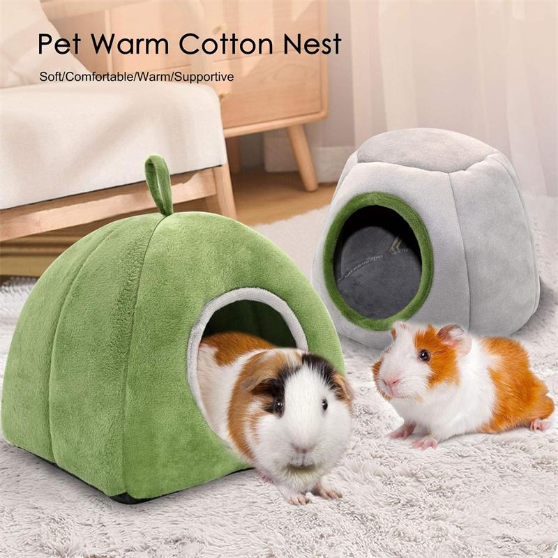 Cama para porquinho da índia - Acessórios para gaiolas laváveis, esconderijo para pequenos animais para chinchilas, hamsters e ouriços