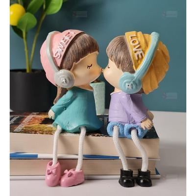 1 Set Hängende Beine Romantisches Paar Schauobjekt | Niedlicher Junge & Mädchen | Geschenk für Ihn/Sie, Muttertag, Heimdeko, Wohnzimmer