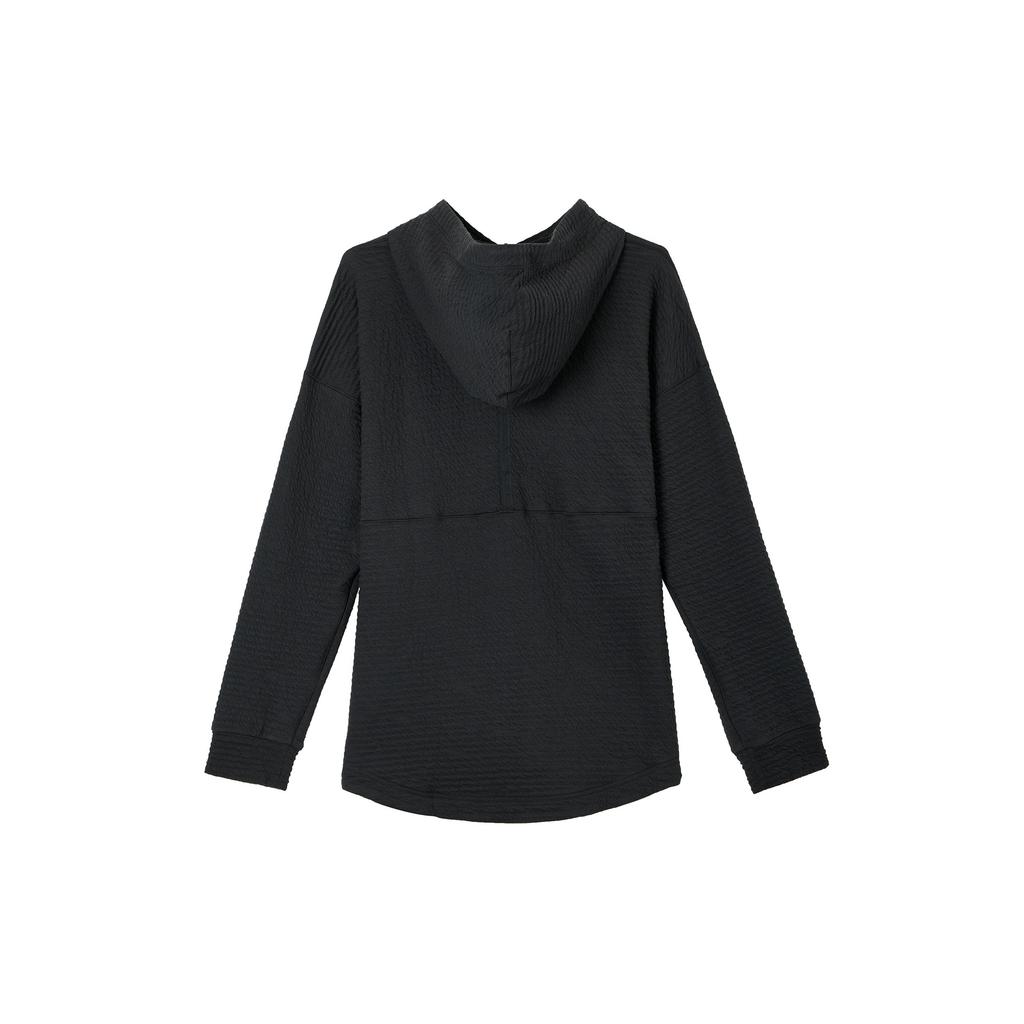 Nike Felpa Yoga Dri-Fit a Maniche Lunghe con Cappuccio da Uomo Nera DV9876-010