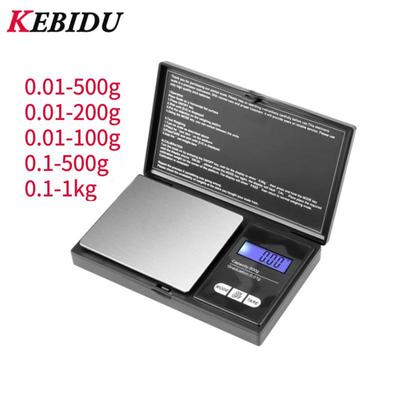 Mini bilancia per gioielli Bilancia elettronica ad alta precisione Peso in acciaio inossidabile Grammo LCD Retroilluminazione blu Bilancia tascabile portatile Bilancia per alimenti in oro