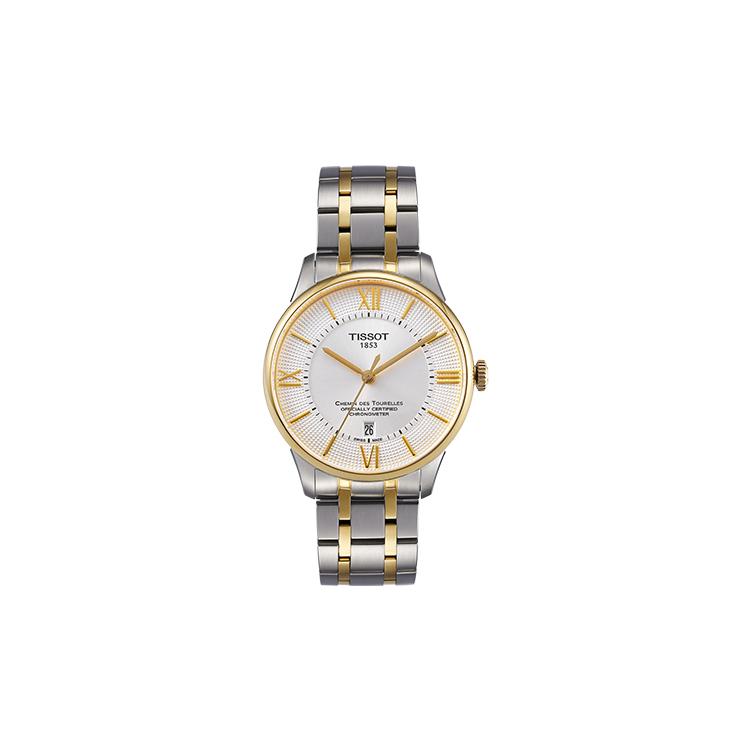 TISSOT Men s Tourelles Collection Watch T099.408.22.038.00 Silver Strap