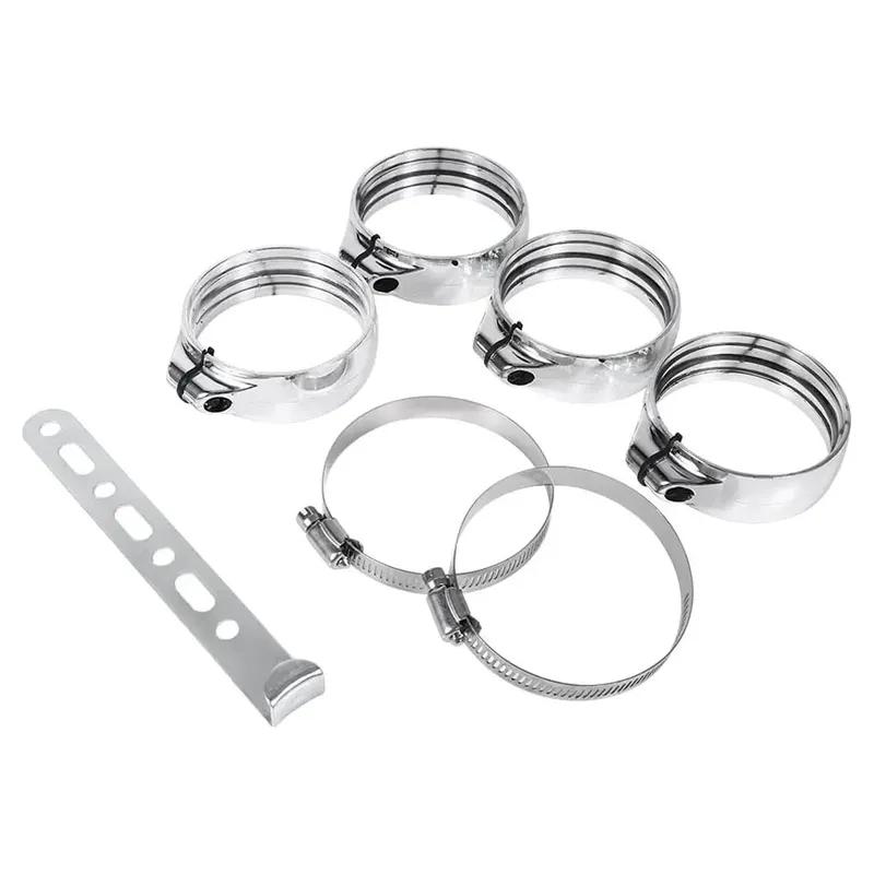 3" 76mm Universal Air Inlet Pipe Aluminum Alloy Turbo Inlet Tube Direct Cold Air Filter Injection System Car Intake Pipe Set