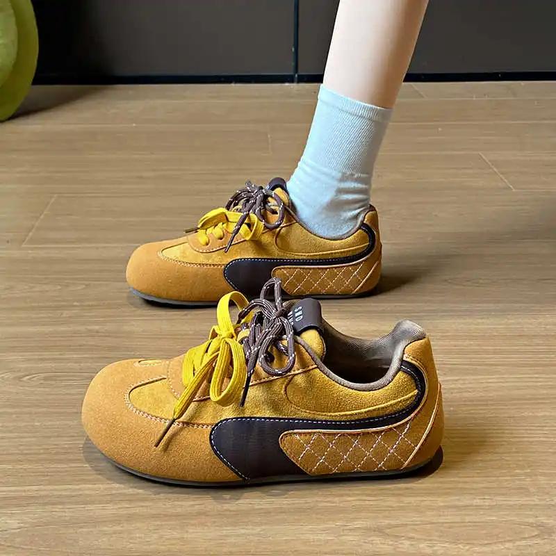 Fashion Round Nose Autumn Sneakers Women Offer Casual Large Size 44 45 46 47 Shoes High Quality Sports Special Offers Lux