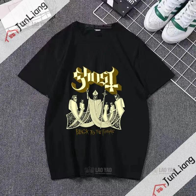 Ghost Band T-shirt Unisex's Hip Hop Graphic T-shirt Short Sleeve Casual O-neck T-shirt Band Fan T-shirt for Both Unisex and Unisex