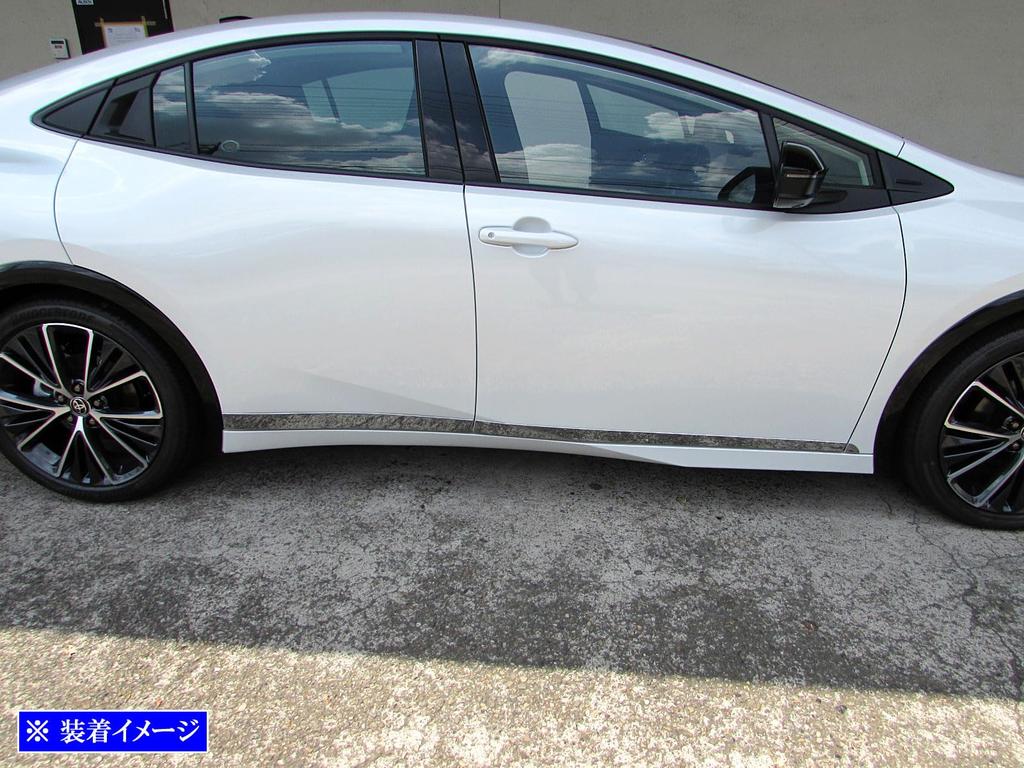 BRIGHTZ Prius 60 61 65 Super Mirror Finish Stainless Steel Plated Side Door Under Molding 6PC ZVW60 ZVW65 MXWH60 MXWH61 MXWH65 ZVW MXWH W60 W65 H60