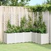 VidaXL Planter with Trellis, Garden Flower Pot, Terrace Plant Box, Outdoor Planting Box for 367879