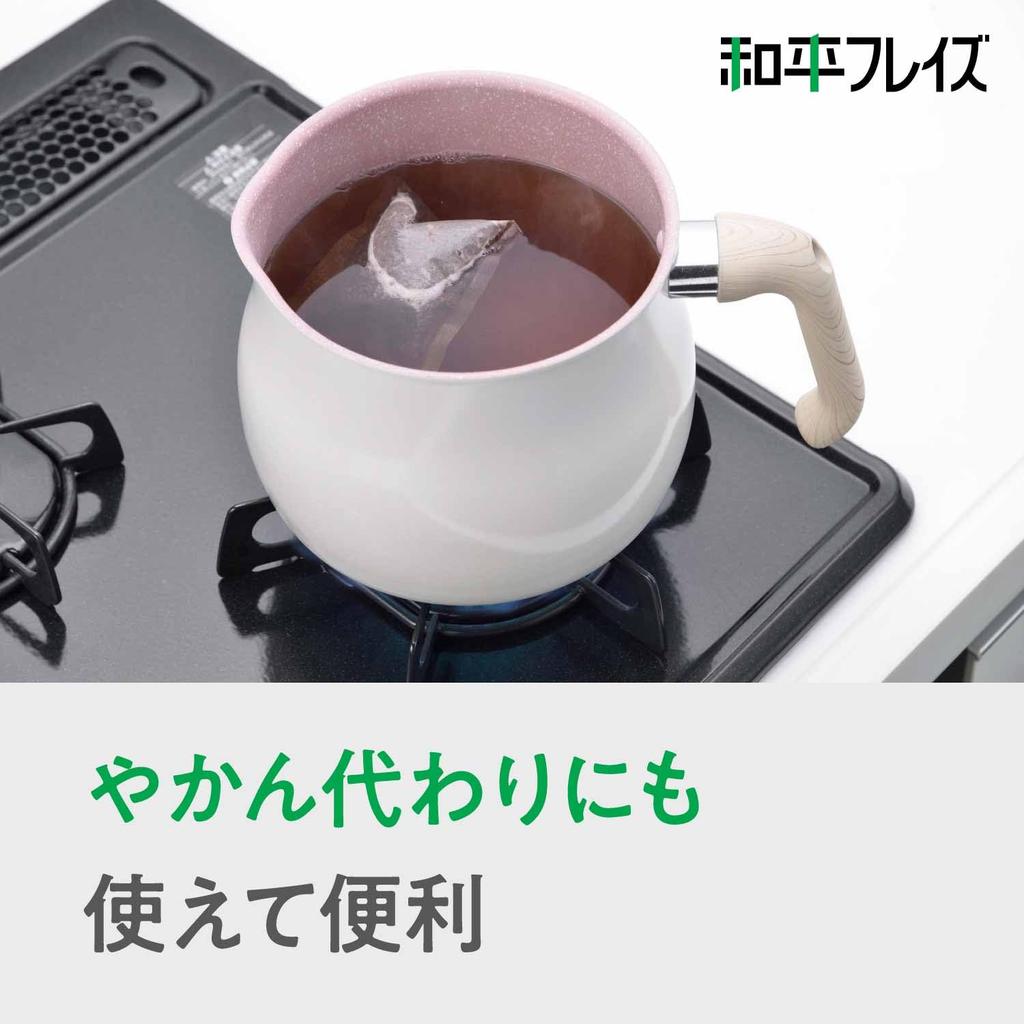 Wahei Freiz Multi-Pot L size 14cm 3L (serves up to 4 people) White 7 uses: boiling, simmering, boiling, cooking rice, stir-frying, deep-frying,