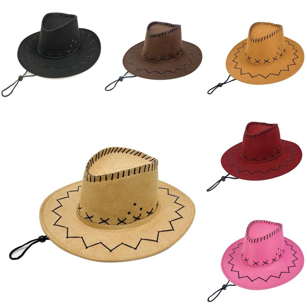 Vintage Style Western Cowboy Hat For Men With Breathable Sunshade For Summer Activities