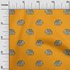 oneOone Cotton Flex Fabric Elephant Block Printed Craft Fabric BTY 40 Inch