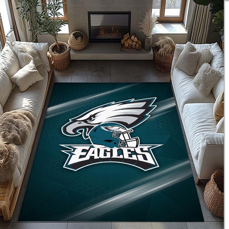 Philadelphia Eagles Crystal Velvet Carpet Soft
