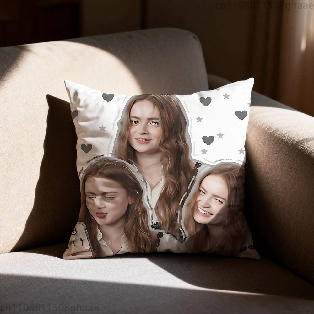 Sadie Sink Stranger Pillowcase Casual Style Decoration Suitable for Home Decoration Excluding Pillow Core