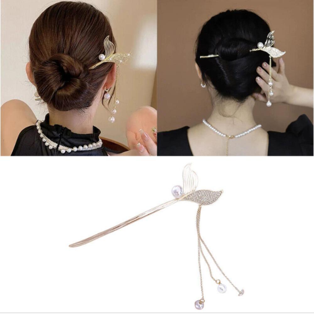Chinese Style Hair Stick Ancient Style Metal Hair Sticks High-end Hair Insert  Fashion