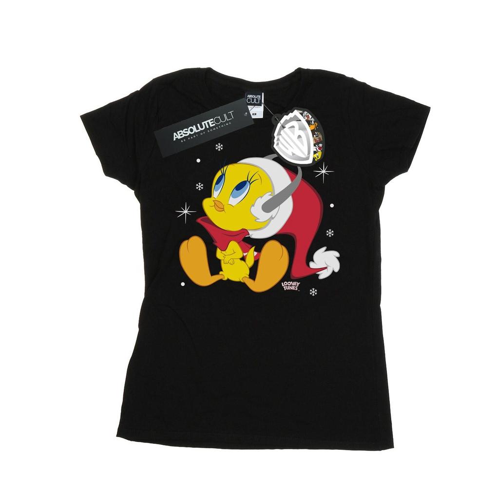 Looney Tunes Womens/Ladies Christmas Tweety Cotton T-Shirt