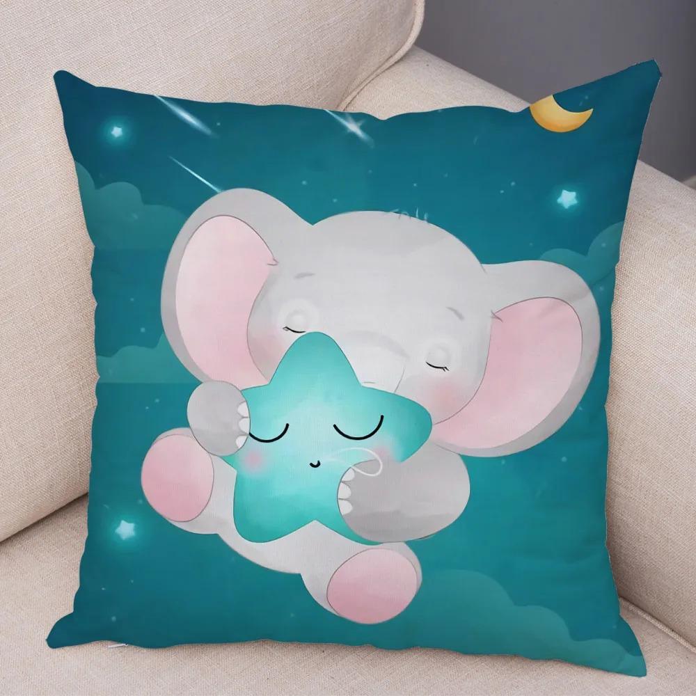 Cartoon Animal Lion Decorative Pillowcase Office Living Room Car Ornaments Home Pillowcase